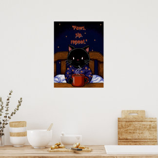 Poten, nippen, herhalen poster