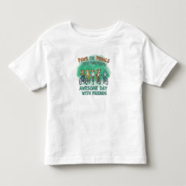 Poten op Pedalen: Een Geweldige Dag met Vrienden Kinder Shirts