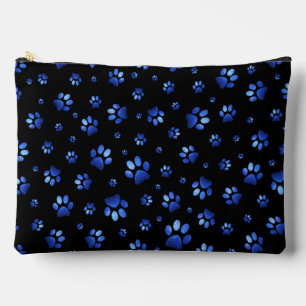 Poten print sprankelblauw glitter, etui