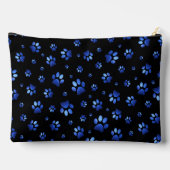 Poten print sprankelblauw glitter, etui (Achterkant)