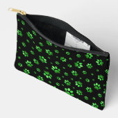 Poten print sprankelend groen glitter, etui (Open)