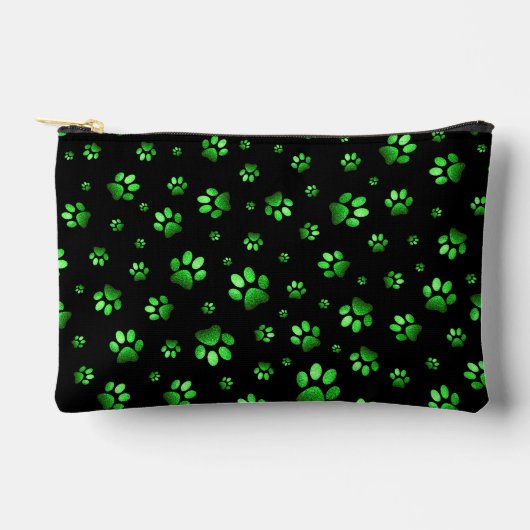 Poten print sprankelend groen glitter, etui (Voorkant)