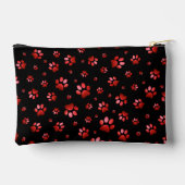 Poten print sprankelrood glitter, etui (Achterkant)