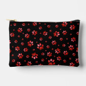 Poten print sprankelrood glitter, etui (Voorkant)