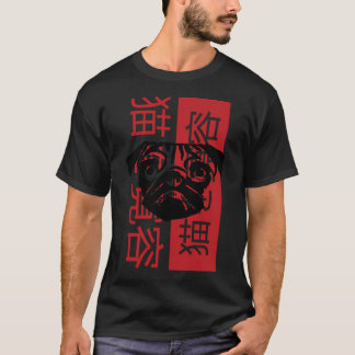 Poten van Acceptatie - Street Art Pug omarmt katte T-shirt