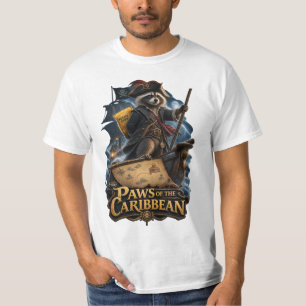 Poten van de Caribische Wasbeerpiraat T-shirt
