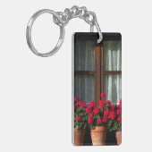 Poten voor bloemen in het dorp sleutelhanger (Voorkant Links)