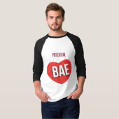 Potentieel Bae Heart Raglan-T-shirt T-shirt (Voorkant volledig)