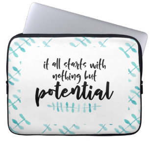 Potentieel Citaat Laptop Sleeve