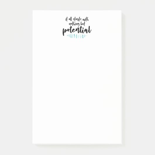 Potentieel Citaat Post-it® Notes (Voorkant)