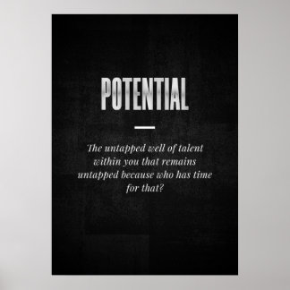 Potentieel Poster