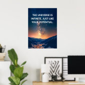 Potentieel Poster voor Motivatie prijsopgave (Thuiskantoor)