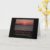 Potentieel Wenskaart Kaart (Gele Bloem)