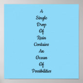 Potentiële afdruk, waardevol Poster (mat) (Voorkant)