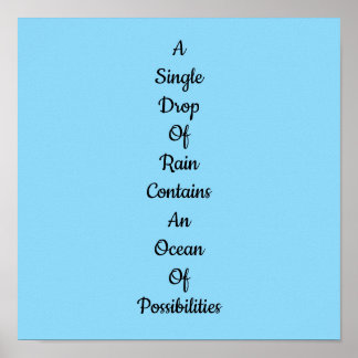 Potentiële afdruk, waardevol Poster (mat)