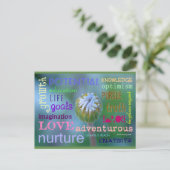 potentiële groei | Blue Beach Song™-Briefkaart Briefkaart (Staand voorkant)