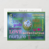 potentiële groei | Blue Beach Song™-Briefkaart Briefkaart (Voorkant / Achterkant)