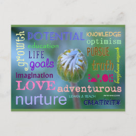 potentiële groei | Blue Beach Song™-Briefkaart Briefkaart