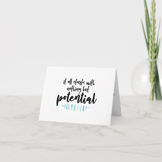 Potentiële offerte kaart (Voorkant)