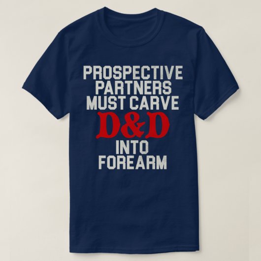 Potentiële partners moeten t-shirt (Design voorkant)