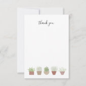 Potentiële Planten dank u voor uw opmerking Bedankkaart (Voorkant)