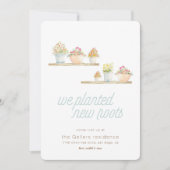 Potentiële Planten Nieuwe thuisbewegende aankondig Aankondiging (Voorkant)