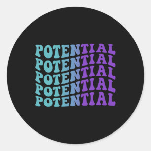 Potentiële zelfmoordpreventie Depressie Bewustzijn Ronde Sticker