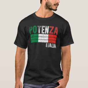 Potenza Italia Italië Vlag Italiaans Mannen Vrouwe T-shirt