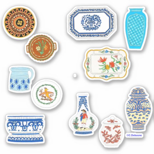 Poteries et faïences sticker (Voorkant)