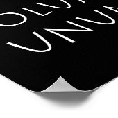 Potest Solum Unum Poster (Hoek)