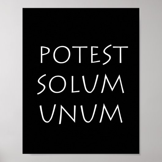 Potest Solum Unum Poster (Voorkant)