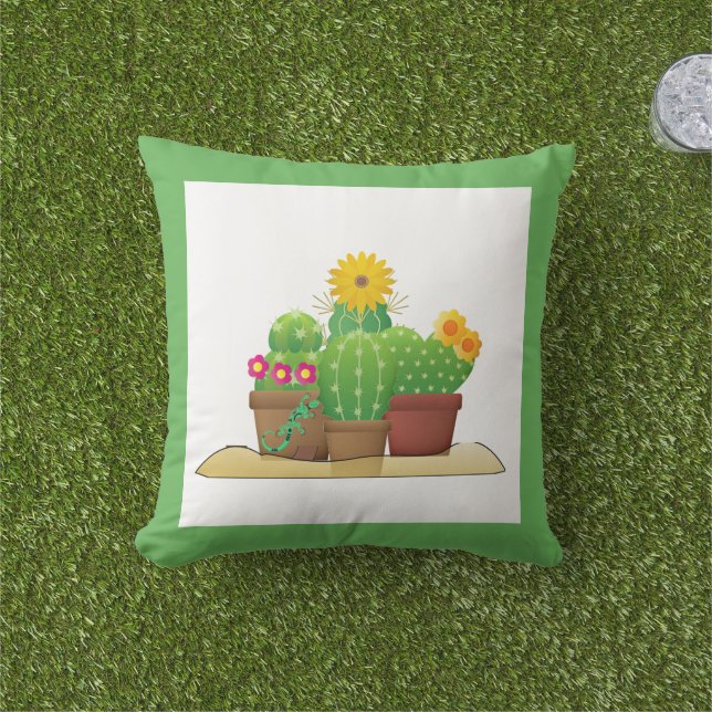 Pothe Cactusplanten Buitenste Veranda Kussen (Gras)