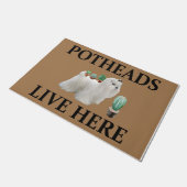 Potheads wonen hier, hondencadeau liefhebber Malte Deurmat (Schuin)