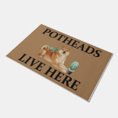 Potheads wonen hier, hondencadeauliefhebber Akita Deurmat (Schuin)
