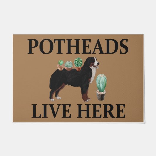 Potheads wonen hier, hondencadeauliefhebber Berner Deurmat (Voorkant)