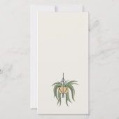 Potheplant met bladrijke succulenten voor couples  bedankkaart (Achterkant)