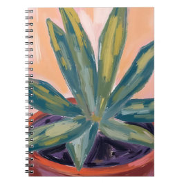 Potheplant modern botanisch groen aquarel notitieboek