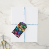 Potholder Check Pattern Napkins Cadeaulabel (Met Touw)