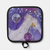 Potholder in het ontwerp van Moon Mountain Pannenlap (Voorkant)