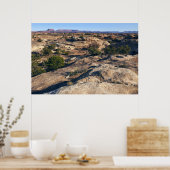 Pothole Point Trail bij Canyonlands National Park Poster (Keuken)