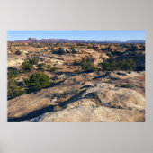 Pothole Point Trail bij Canyonlands National Park Poster (Voorkant)
