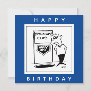 Potholing Club Entrance in de Floor ￼ Cartoon Kaart