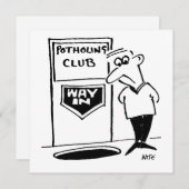 Potholing Club Entrance. Potholing grap Feestdagenkaart (Voorkant / Achterkant)