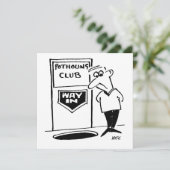 Potholing Club Entrance. Potholing grap Feestdagenkaart (Staand voorkant)