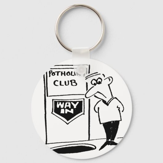 Potholing Club Entrance. Potholing grap Sleutelhanger (Voorkant)