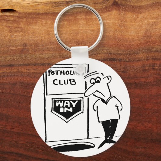 Potholing Club Entrance. Potholing grap Sleutelhanger (Voorkant)