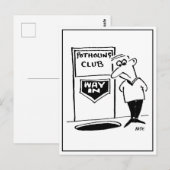 Potholing Club Entree in de vloer. grappig Briefkaart (Voorkant / Achterkant)
