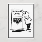 Potholing Club Entree in de vloer. grappig Briefkaart (Voorkant)