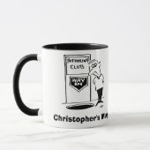 Potholing Club Ingang. Potholer Mok (Links)
