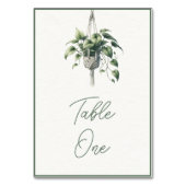 Pothos: Boho chique botanische groen Plant minimaa Kaart (Voorkant)